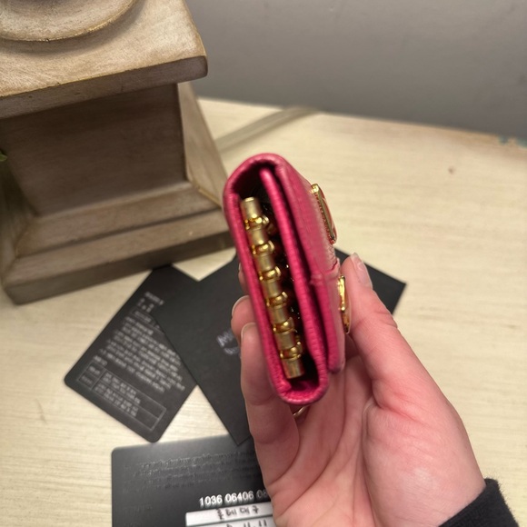 MCM Pink Leather Key Holder with Charms - Picture 11 of 16